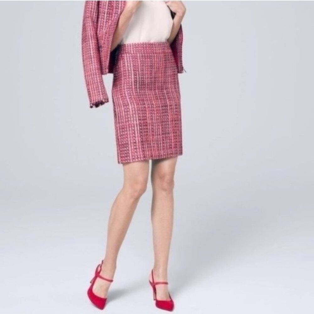 NWOT White House Black Market Tweed Boot Skirt